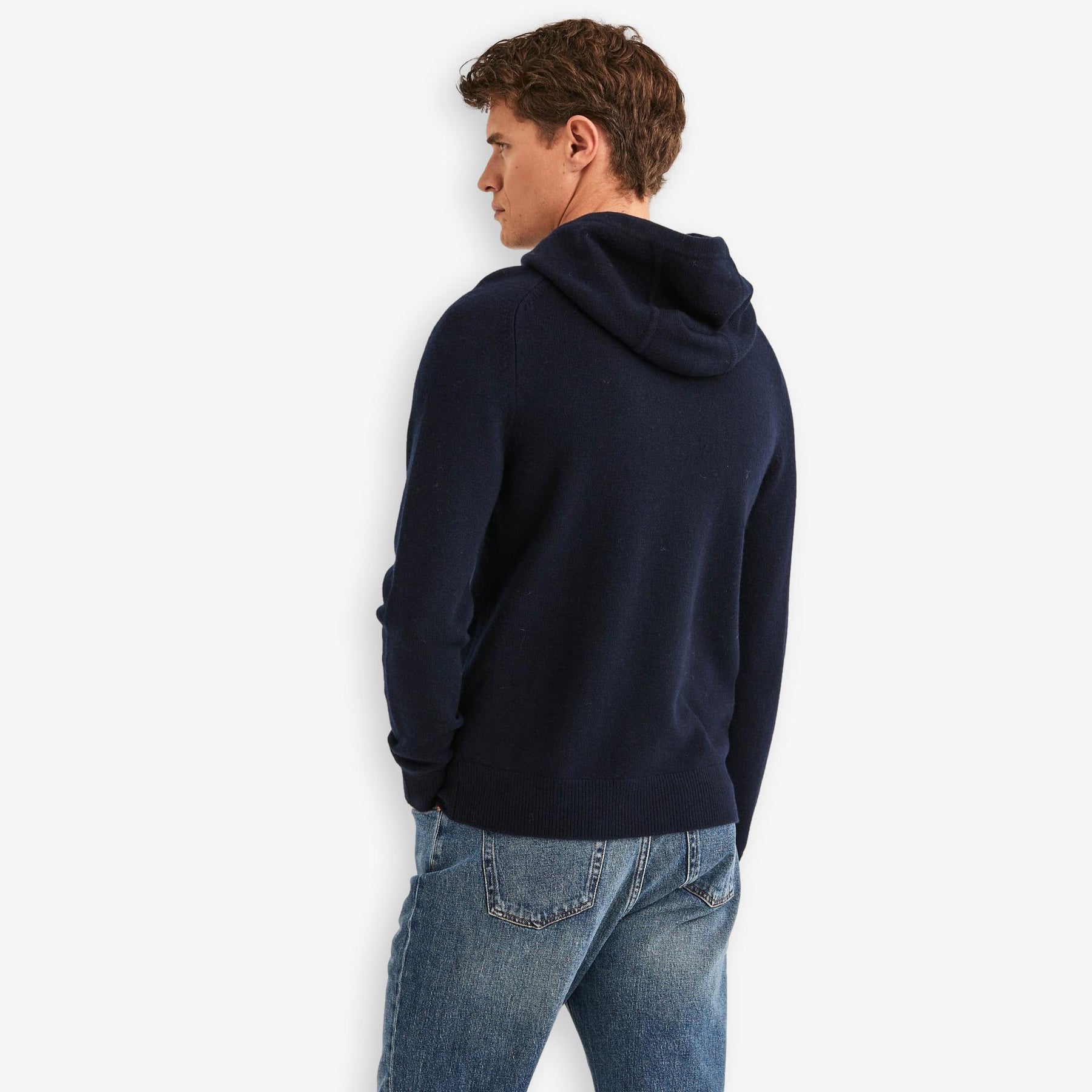 Hertford Merino Hoodie Navy