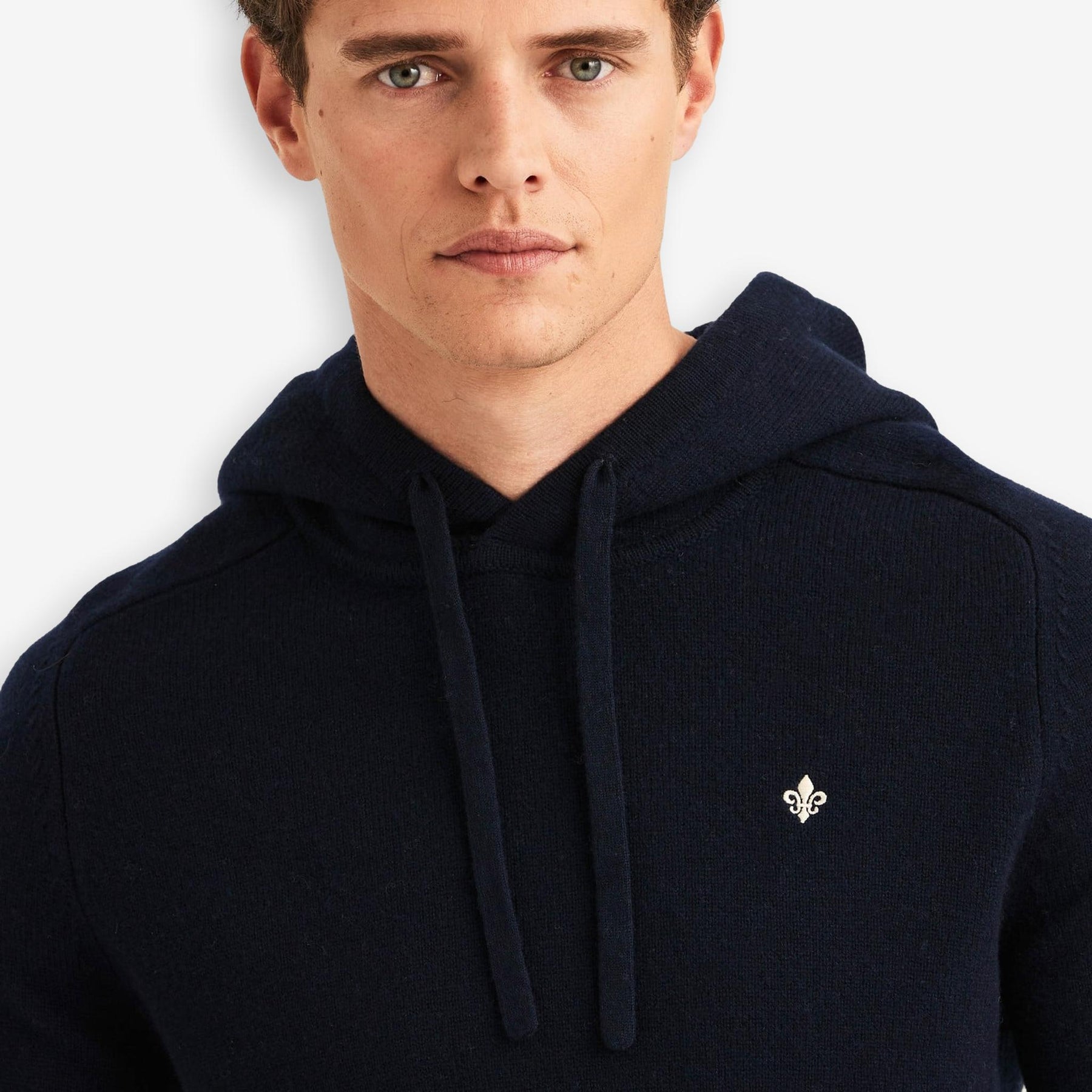 Hertford Merino Hoodie Navy