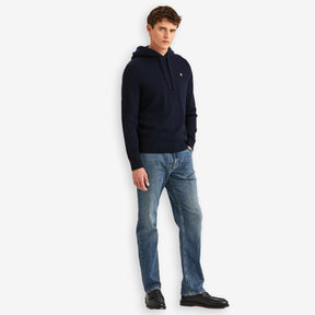 Hertford Merino Hoodie Navy