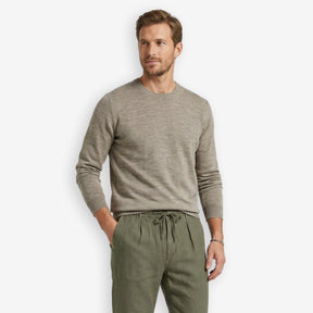 Iq Cool Wool Crewneck Sweater Light Sand