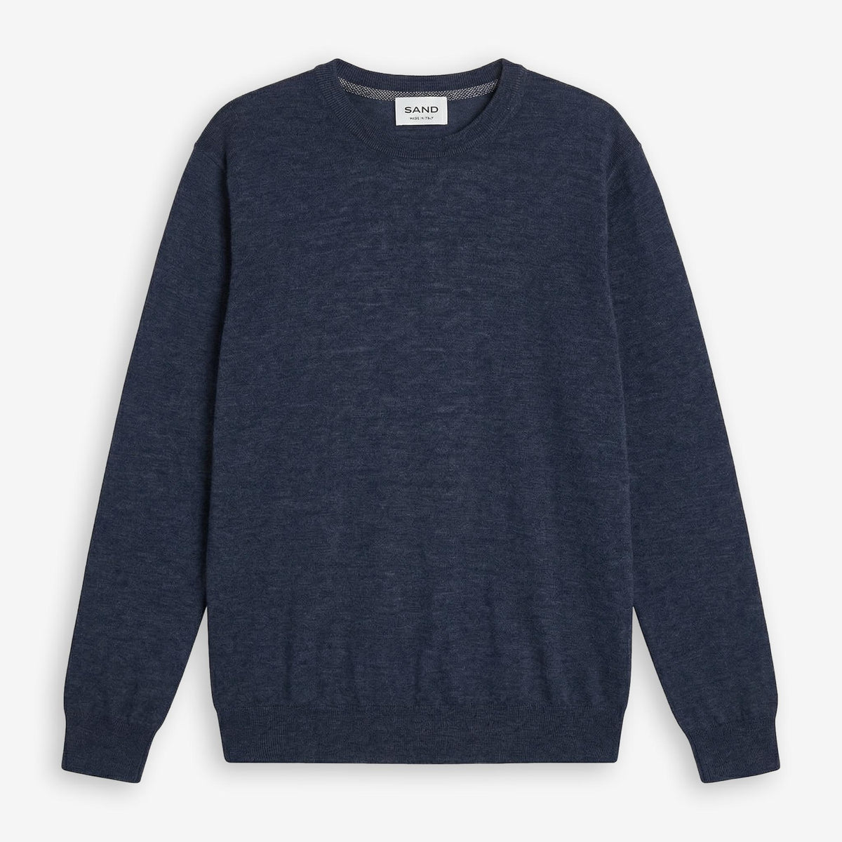 Iq Cool Wool Crewneck Sweater Mid Blue