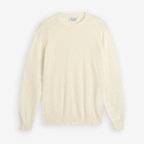 Iq Cotton Crewneck Sweater Offwhite