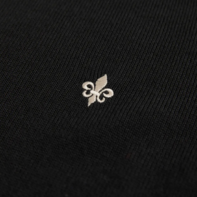 John Merino Half Zip Black-Morris Stockholm-Phrase