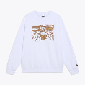 Legacy Crewneck Racing White