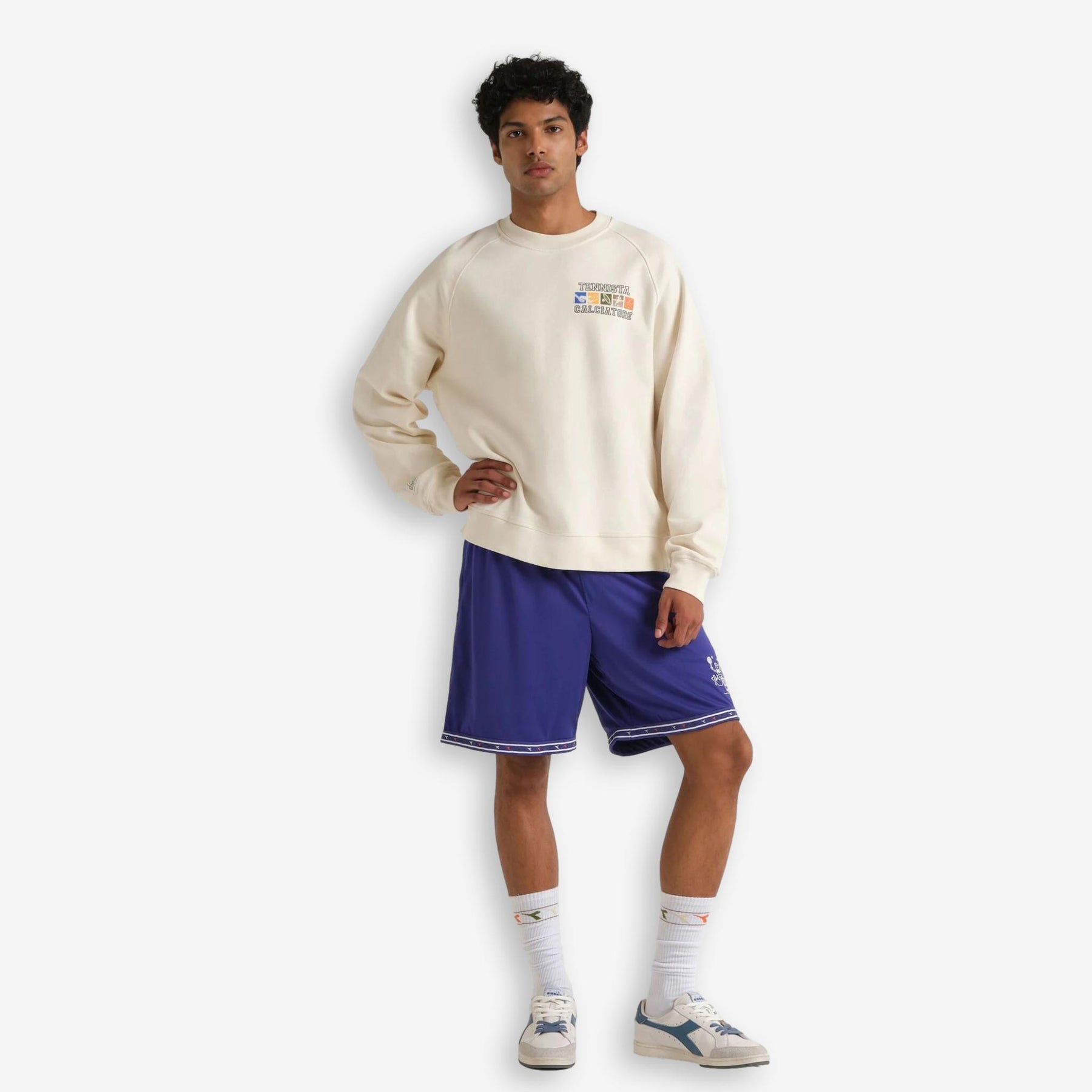 Diadora X Palmes Legacy Crewneck Sweatshirt Offwhite