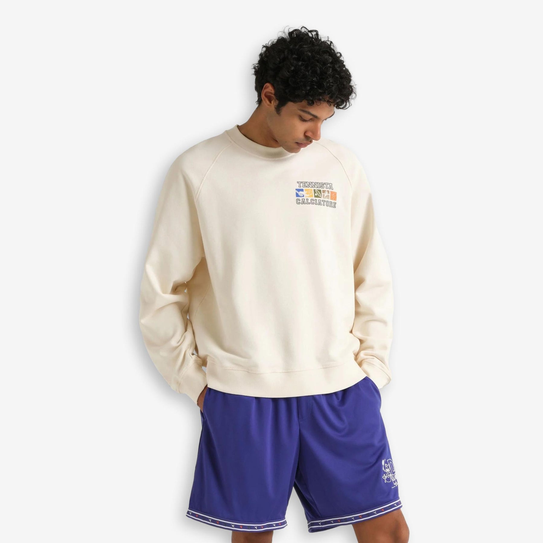 Diadora X Palmes Legacy Crewneck Sweatshirt Offwhite