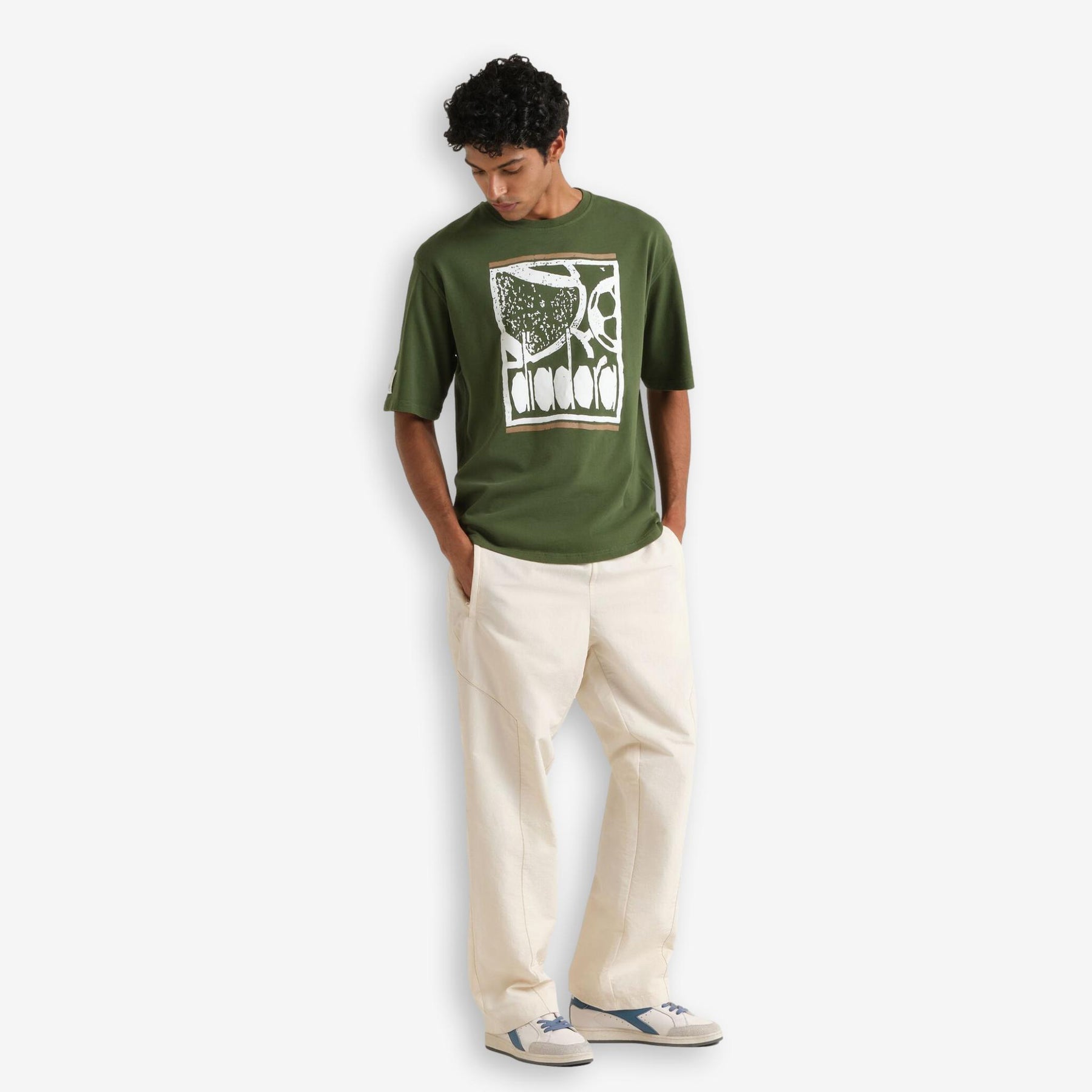 Diadora X Palmes Legacy T-shirt Green