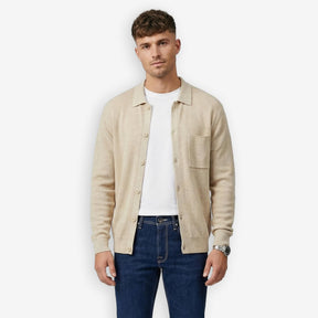 Liam Cottoncash Knitted Cardigan Beige