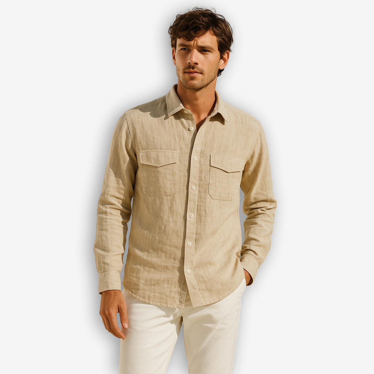 Linen Overshirt Sand