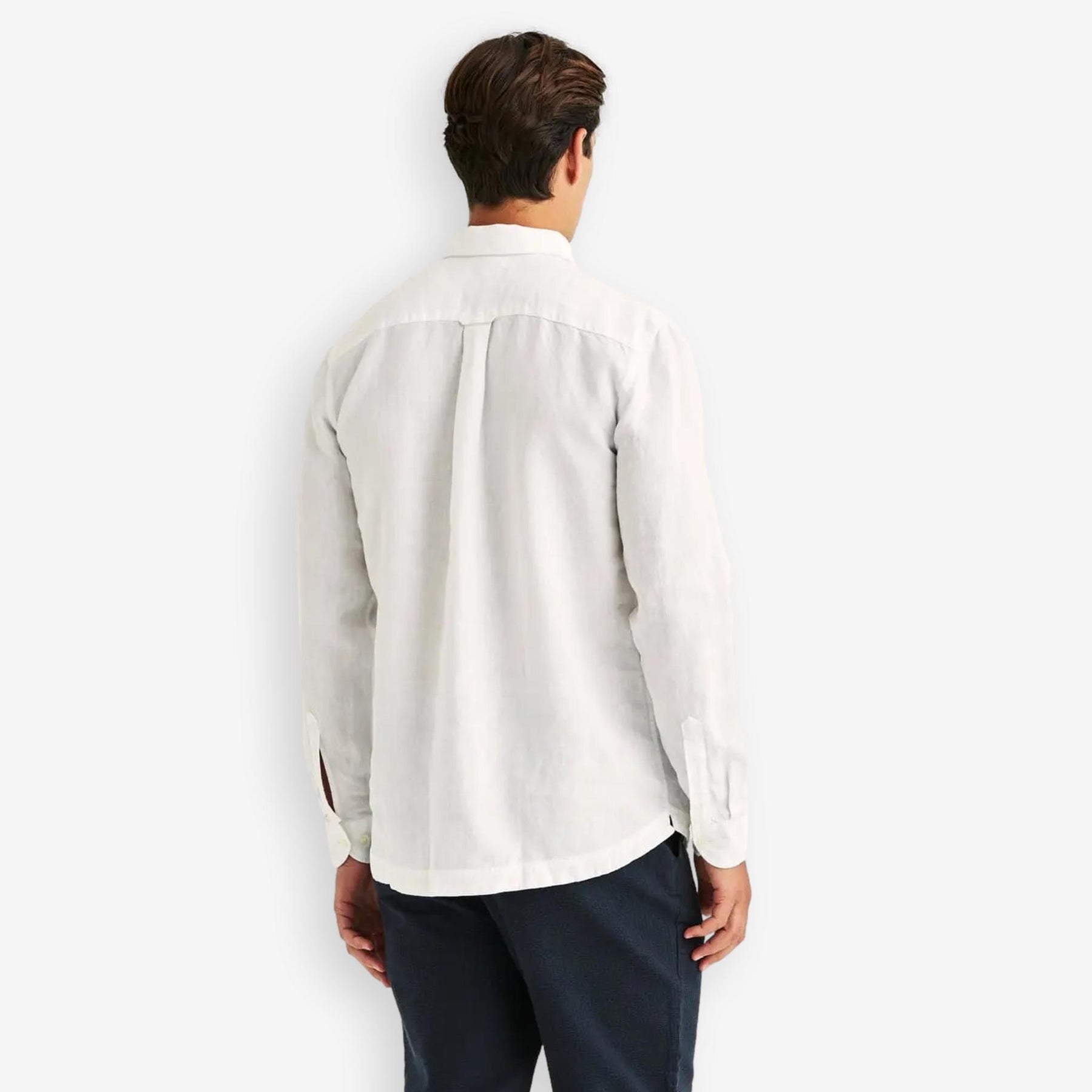 Linen Popover Shirt Offwhite