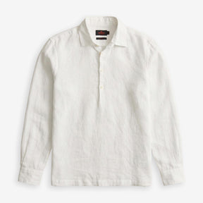 Linen Popover Shirt Offwhite