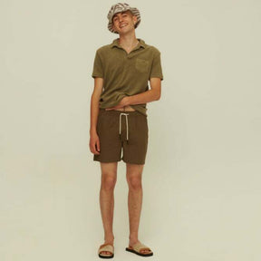 Linen Shorts Army