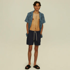 Linen Shorts Navy