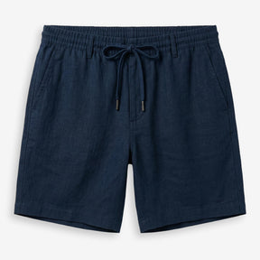 Linen Shorts Navy
