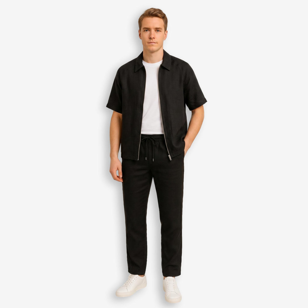 Linen Trouser Black