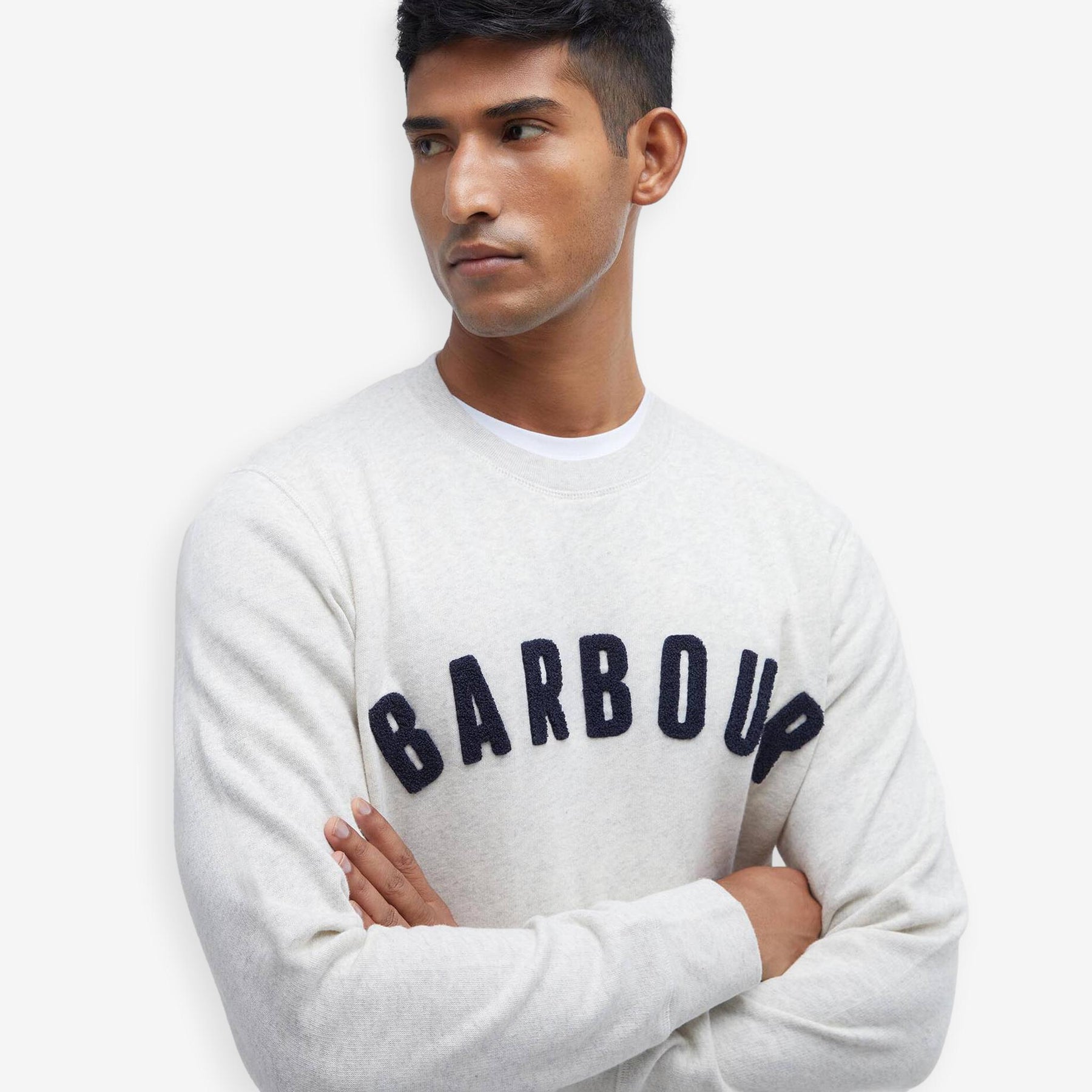 Logo Crewneck Sweatshirt Ecru