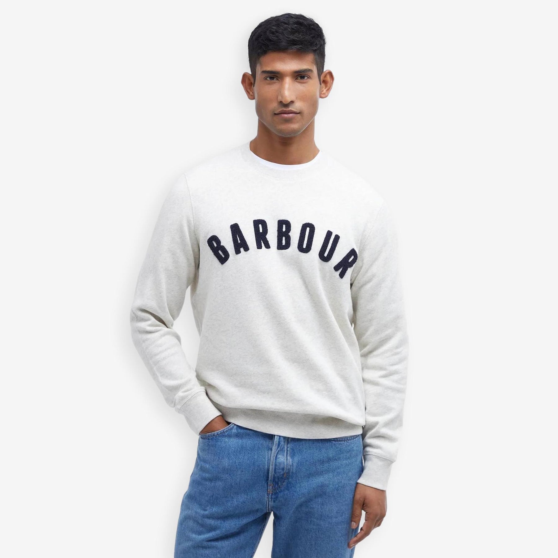 Logo Crewneck Sweatshirt Ecru