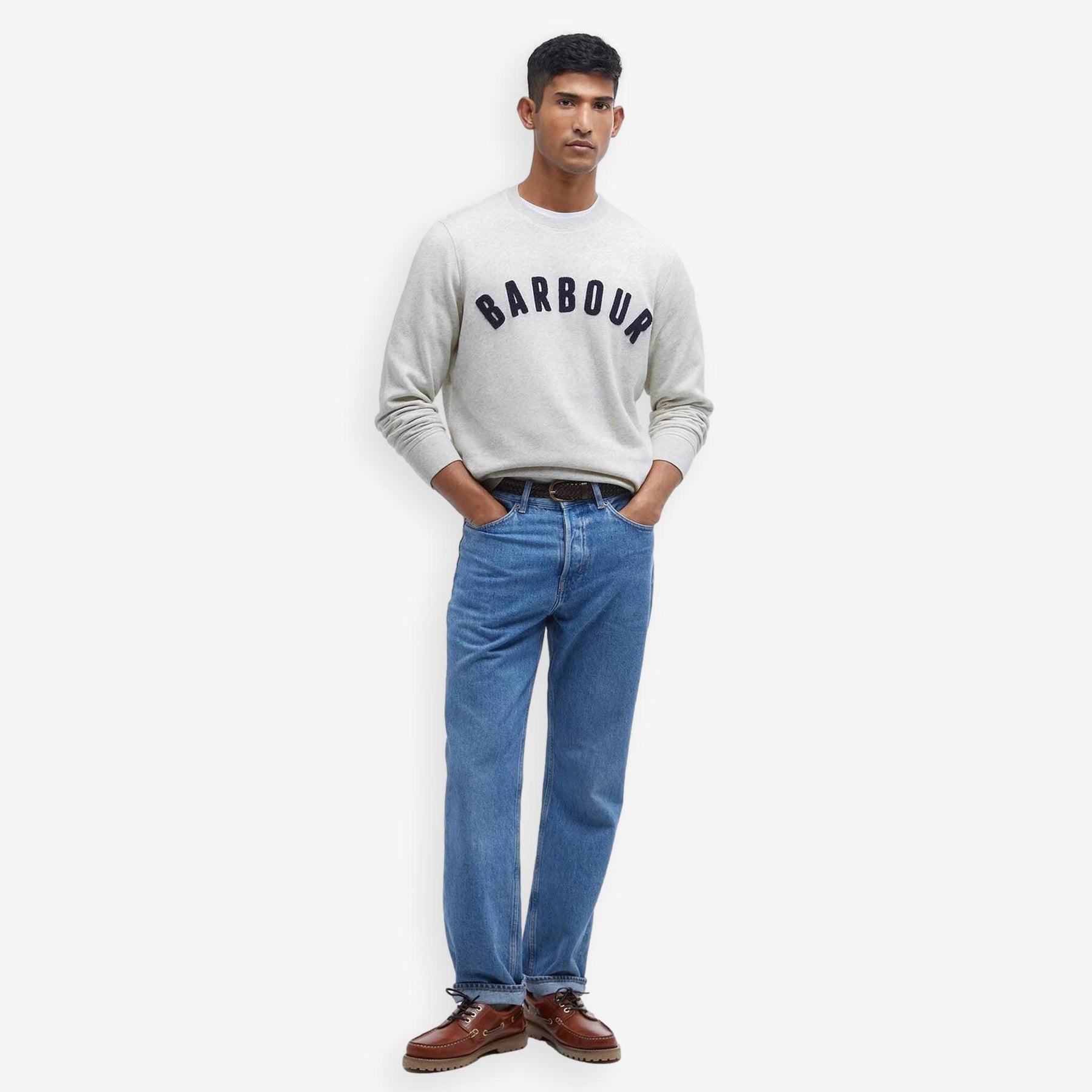 Logo Crewneck Sweatshirt Ecru