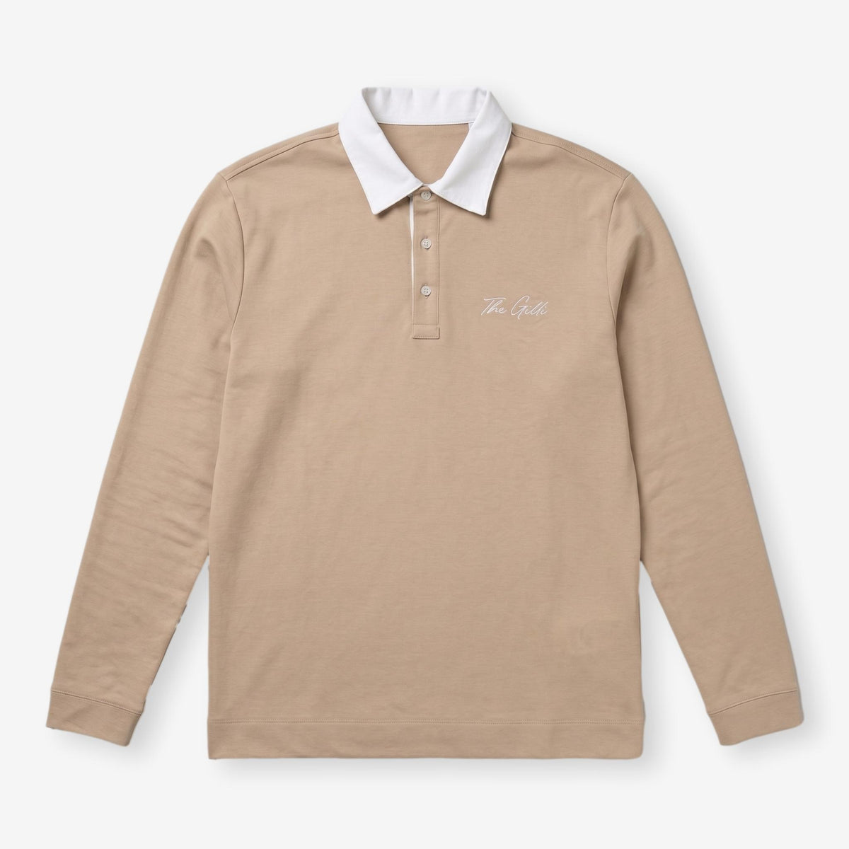 Longsleeve Cotton Polo Sand