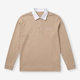 Longsleeve Cotton Polo Sand