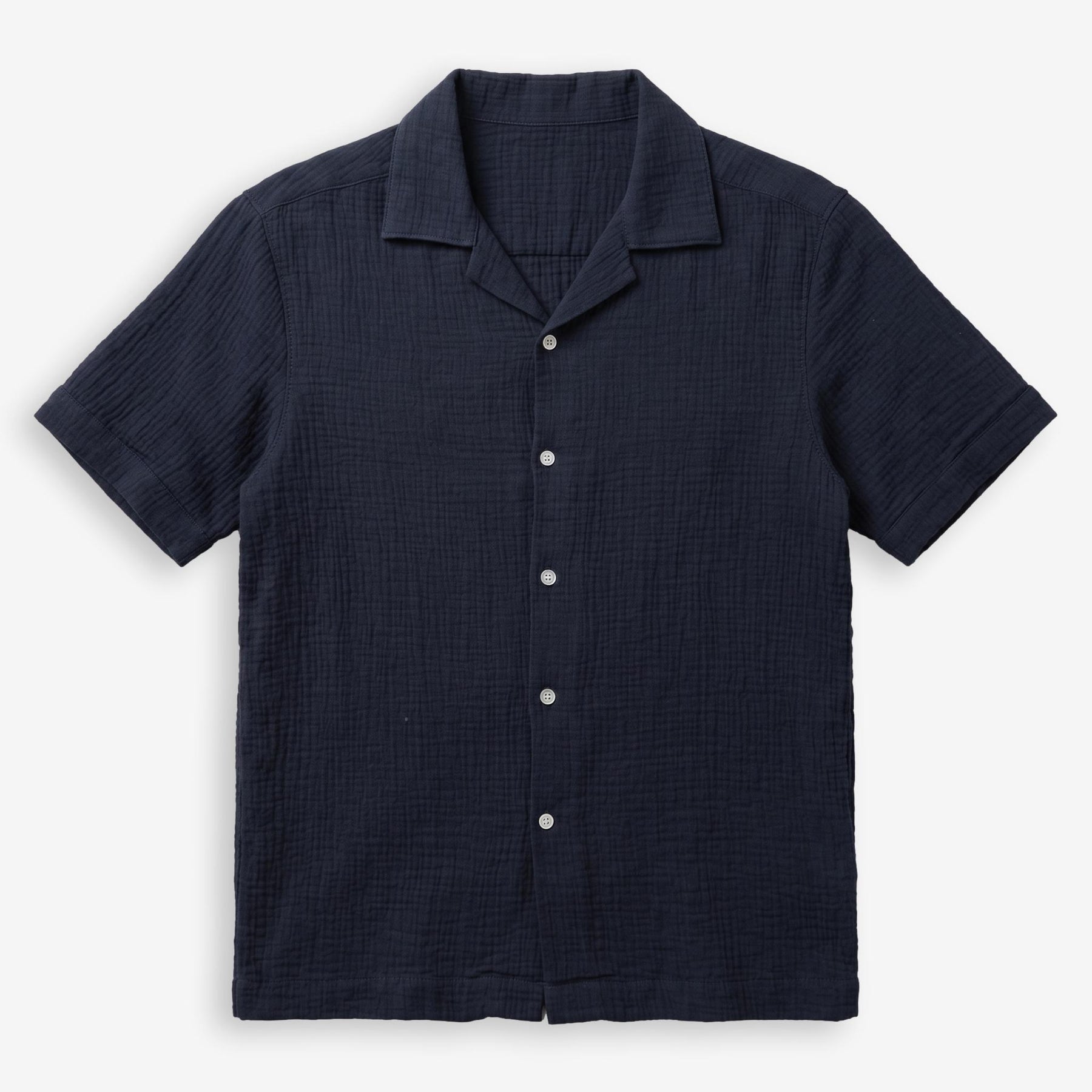Madras Cuba Shortsleeve Shirt Navy