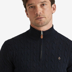 Merino Cable John Zip Navy