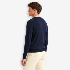 Merino O-Neck Blue