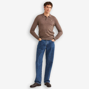 Merino Polo Knit Brown