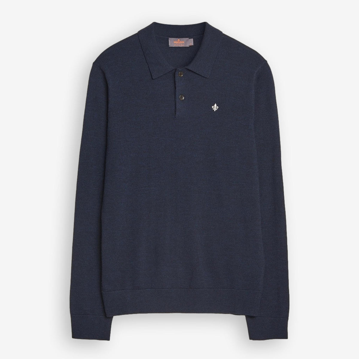 Merino Polo Knit Navy