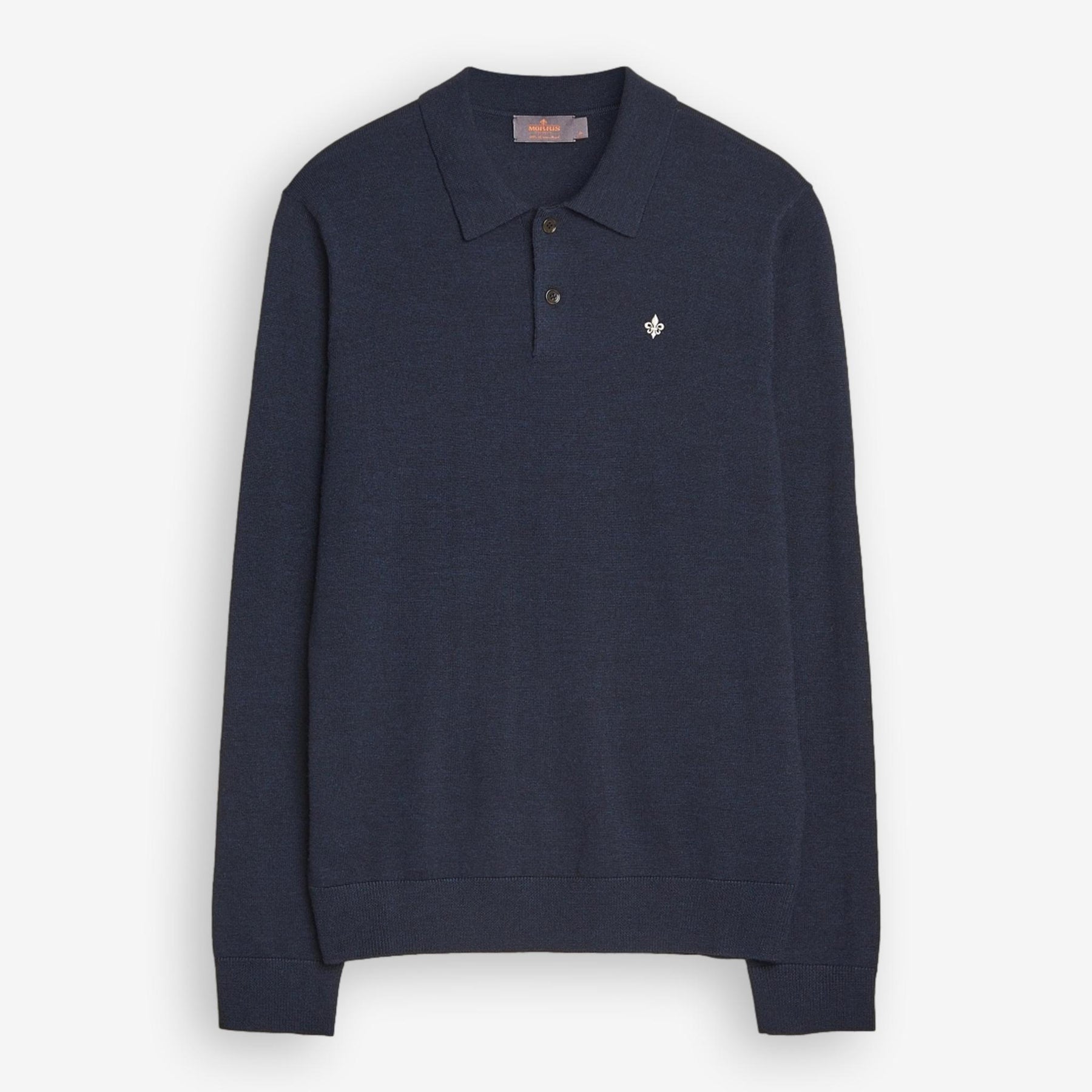 Merino Polo Knit Navy