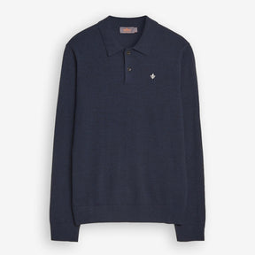Merino Polo Knit Navy