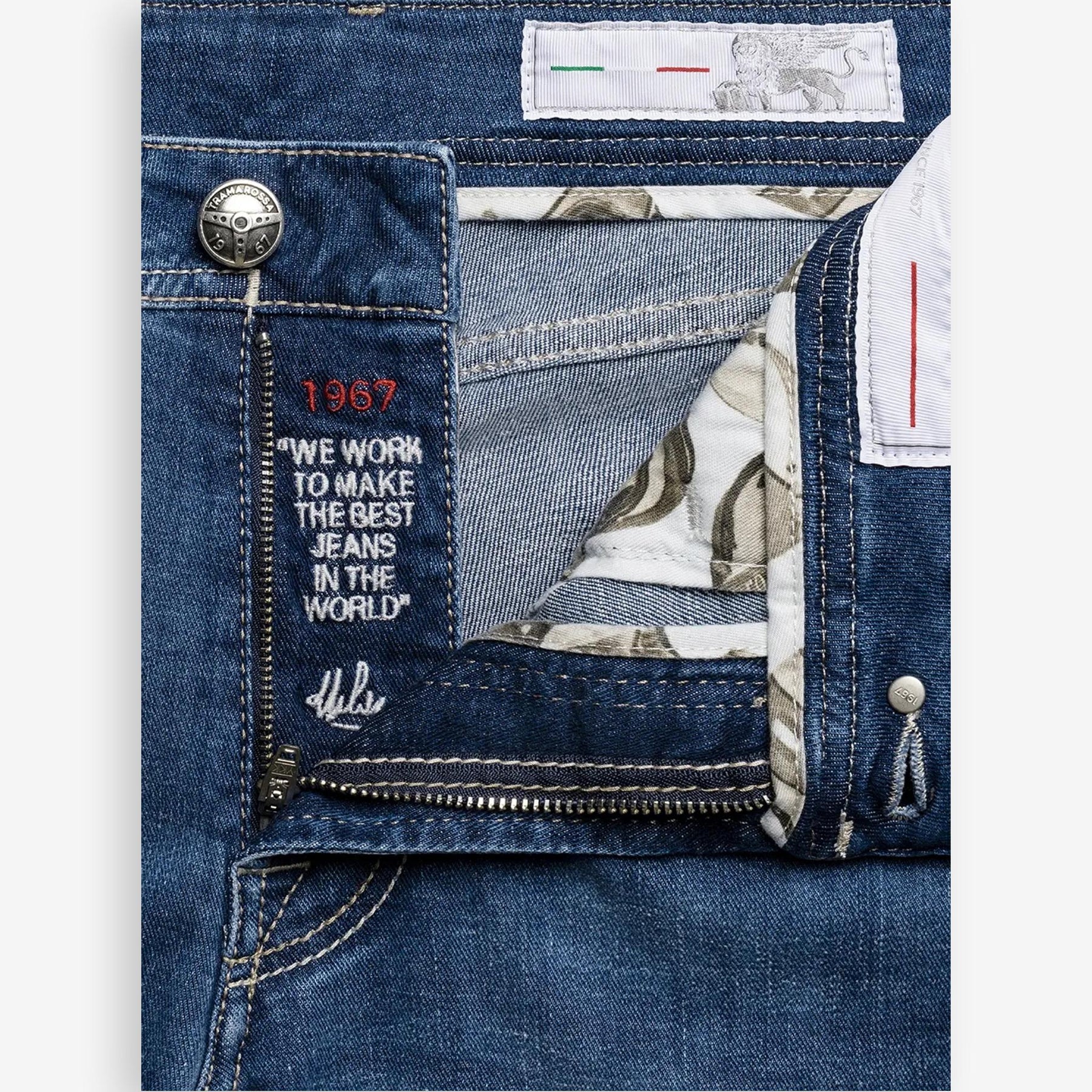 Michelangelo Jeans Race Dark Blue