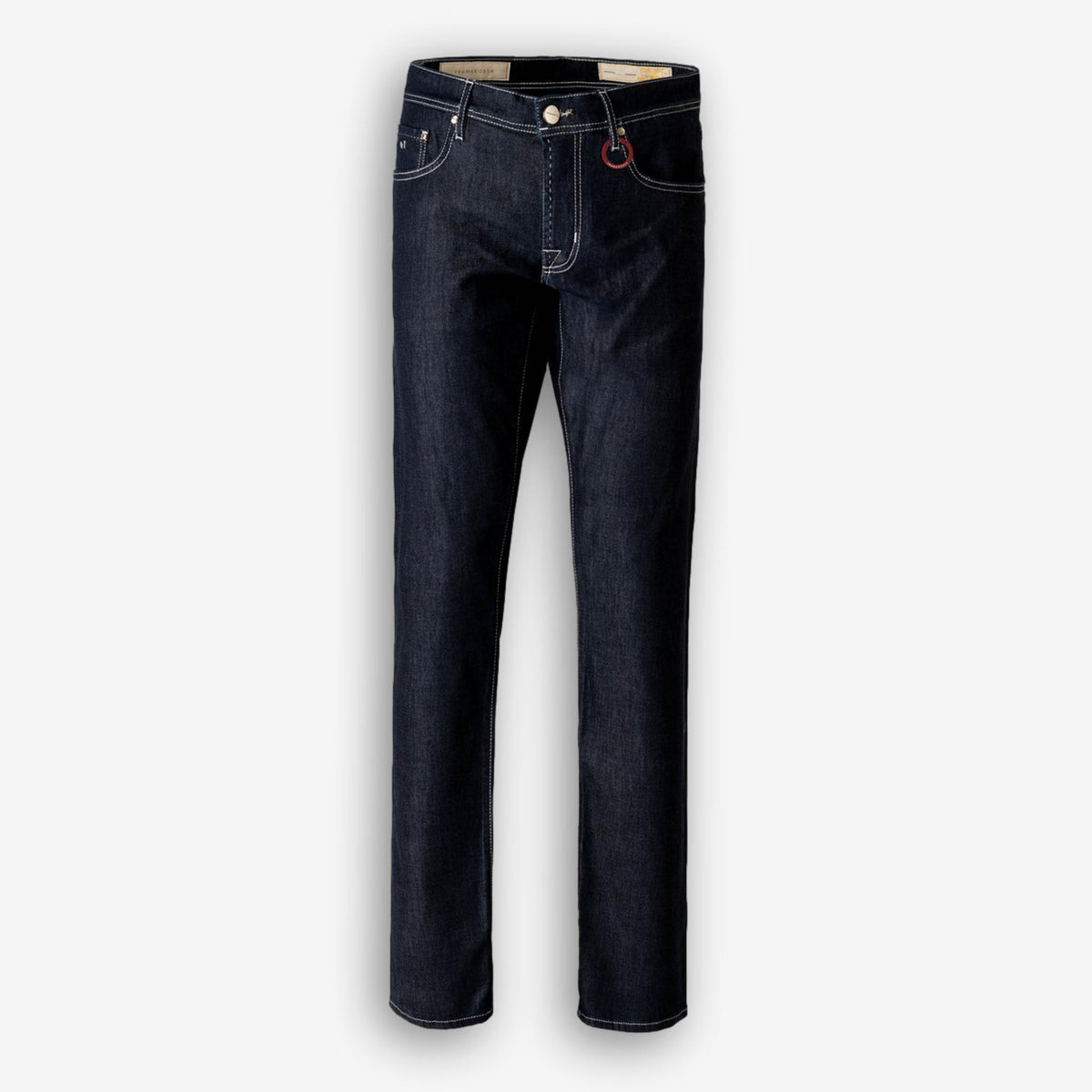 Michelangelo Jeans Silk Denim Dark Blue