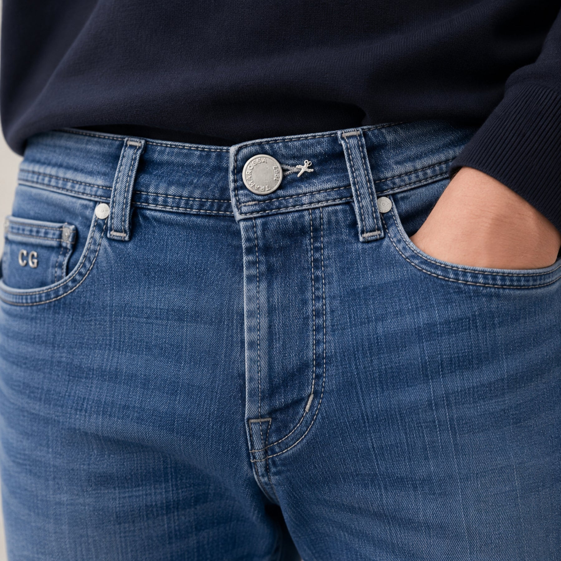 Michelangelo Jeans Ski Trip Blue