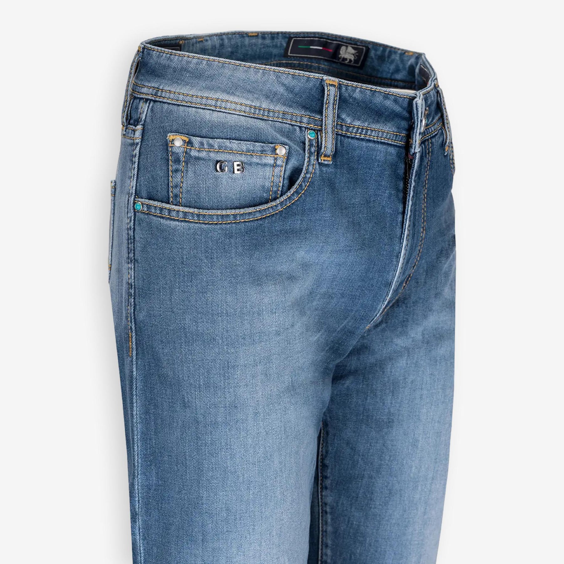 Michelangelo Jeans Yellowstone Light Blue