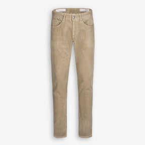 Michelangelo Kordfløyel 5-Pocket Bukse Champagne