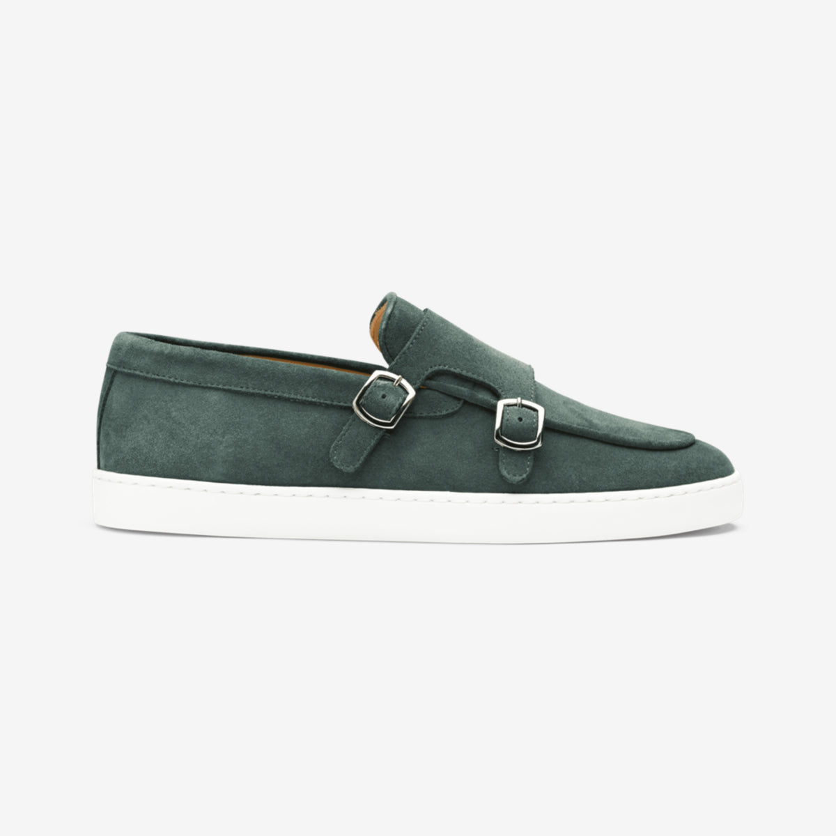 Monk Strap Sneaker Suede Racing Green