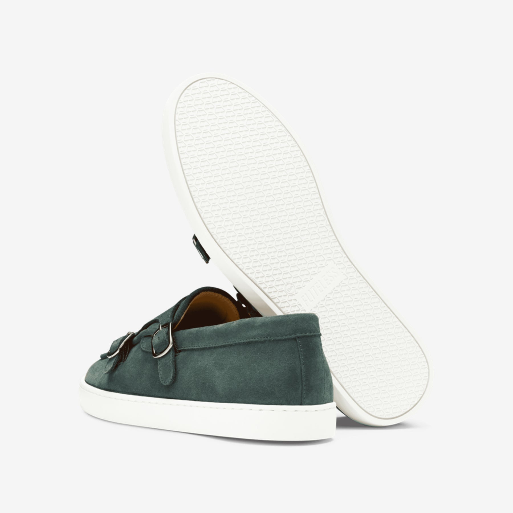 Monk Strap Sneaker Suede Racing Green