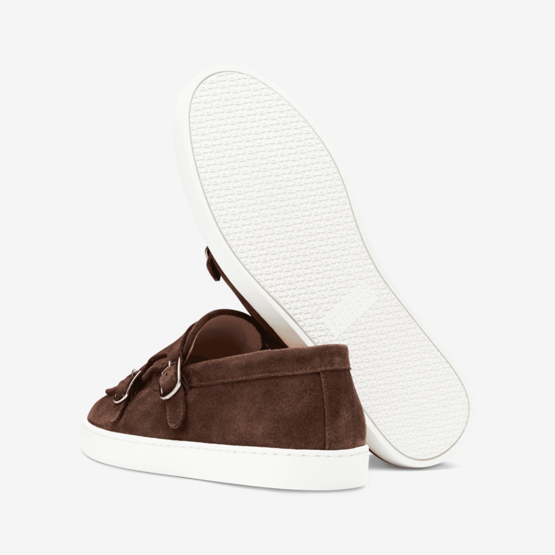 Monk Strap Sneaker Suede Sparrow Brown