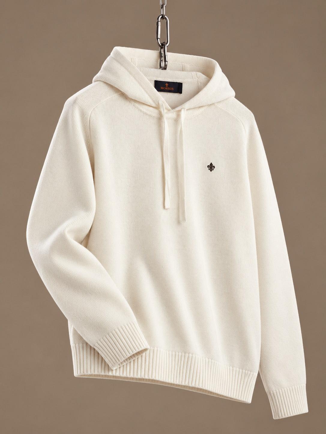 Hertford Merino Hoodie Offwhite
