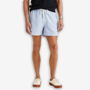 Morris Seersucker Bathing Trunks Blue