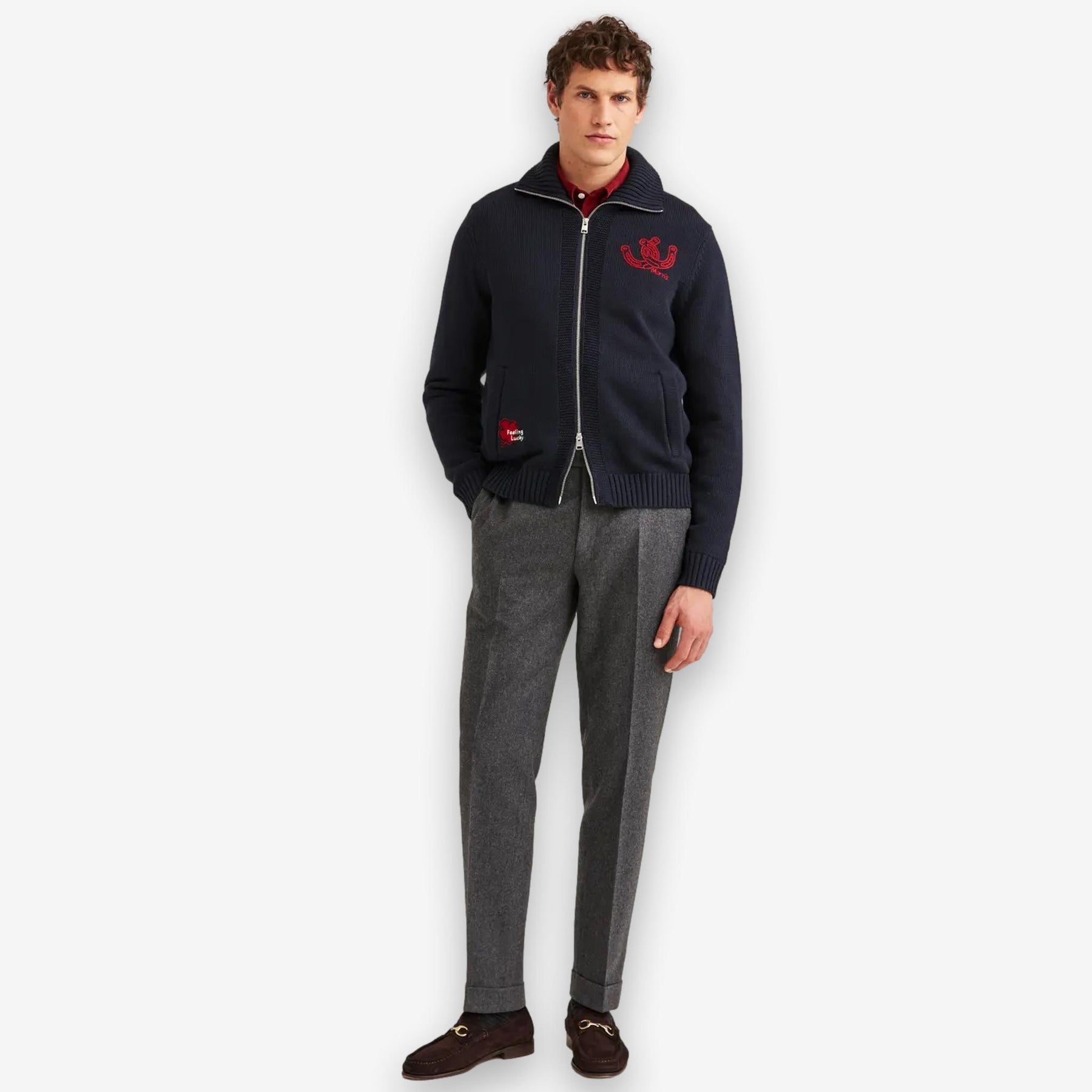 Wynnstan Zip Jacket Navy-Morris Stockholm-Phrase