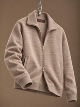 Cork Knitted Zip Jacket Khaki