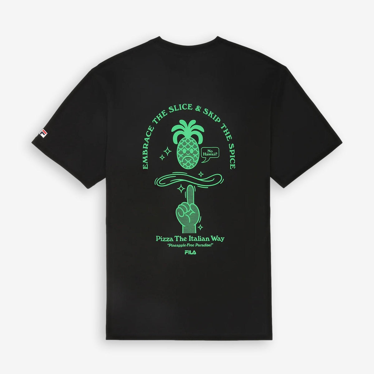 Navigli Pizza Graphic T-Shirt Black-Fila-Phrase