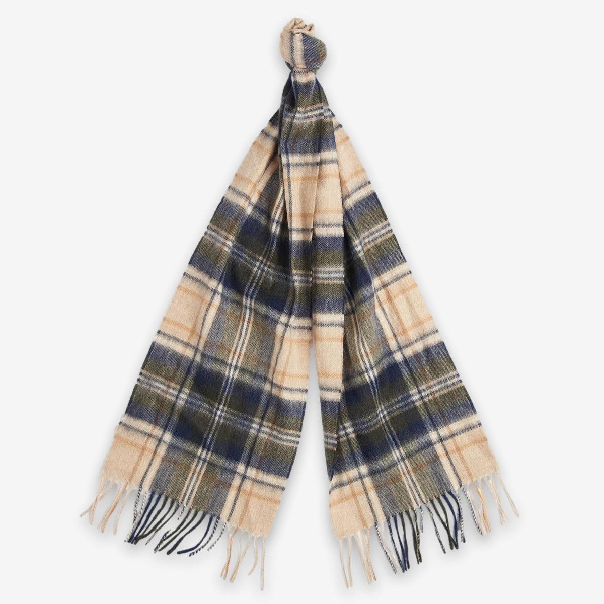 New Check Tartan Scarf Beige-Barbour-Phrase