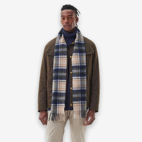 New Check Tartan Scarf Beige-Barbour-Phrase