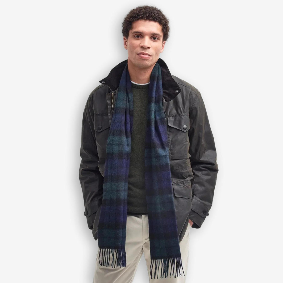 New Check Tartan Scarf Black Watch