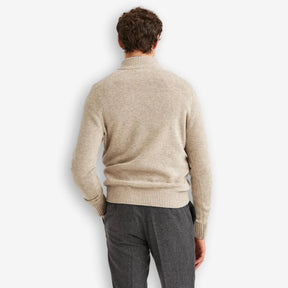 New Hertford Merino Half Zip Khaki-Morris Stockholm-Phrase