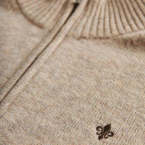 New Hertford Merino Half Zip Khaki-Morris Stockholm-Phrase