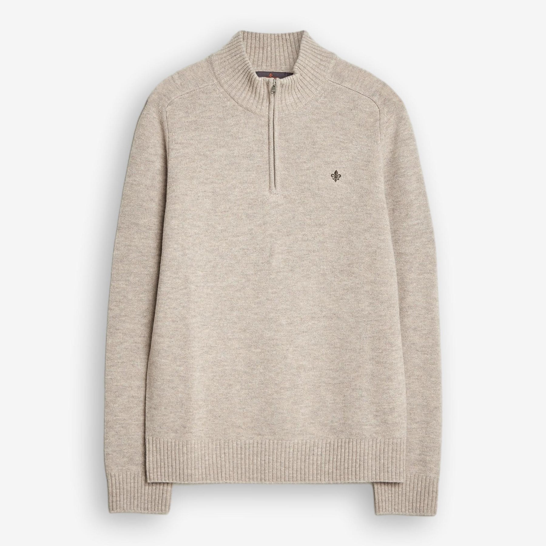 New Hertford Merino Half Zip Khaki-Morris Stockholm-Phrase